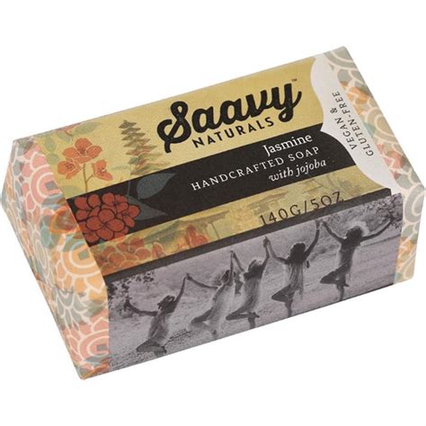Saavy Naturals Natural And Organic Bar Soap Jasmine 5 Oz