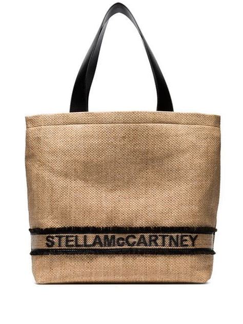 Is a demon and magatama in the series. Stella McCartney Woven Logo Tote Bag | Tote bag, Burlap ...