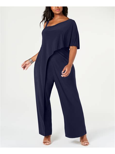 Randm Richards Womens Navy Sleeveless Evening Jumpsuit Size 20w Plus Ebay