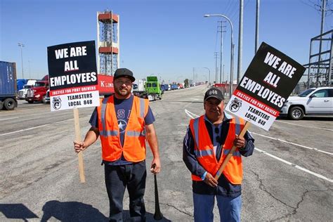 Port Strike In Long Beachlos Angeles April 27 International