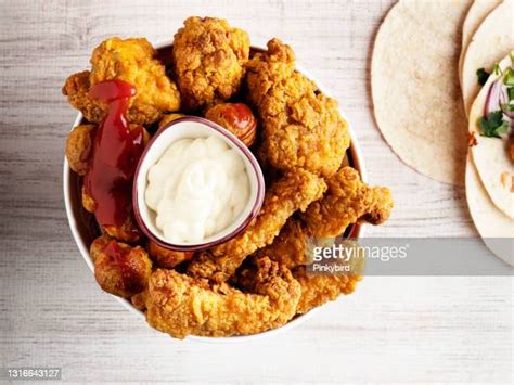 Spicy Chicken Nuggets Photos And Premium High Res Pictures Getty Images