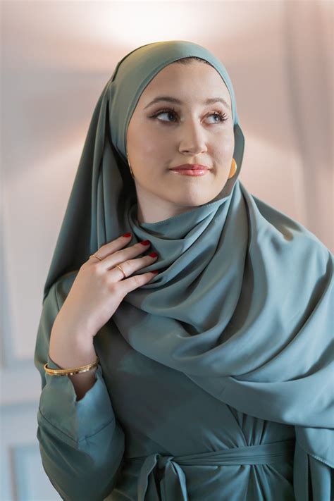 Hijab Georgette Almond Green Fátima De Tetuán