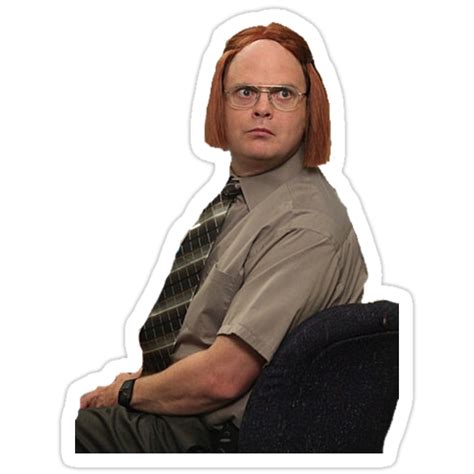 Dwight The Office Sticker Stickers By Decentart Redbubble