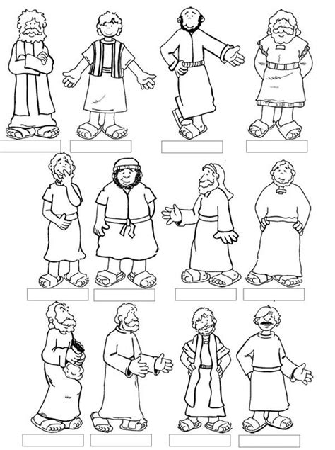 Jesus coloring pages can help teach your children about the bible and to celebrate the life of jesus christ. Jesus 12 Disciples Coloring Page | Sunday school coloring ...