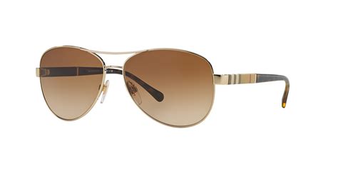 burberry be 3080 gold sunglasses vision express