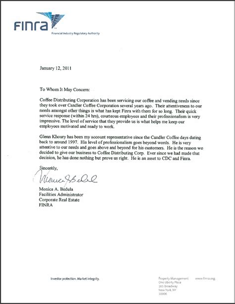 Format your letter like any standard business letter. Another Satisfied Customer! — The Coffee Refreshment Experts