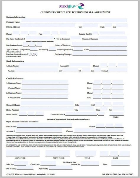 How can i get a copy? 8+ Credit Application Form Templates - PDF | Free ...