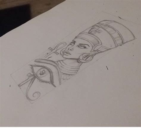 Queen Nefertiti Tatuaje De Egipto Tatuaje Nefertiti Egipcios Tattoo