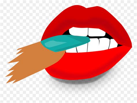 Kiss Tongue Mouth Lip Teeth Hd Png Download Flyclipart