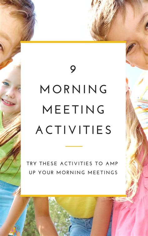 Morning Meeting Activity Ideas To Incorporate In Your Classroom Today Ideas Include Different