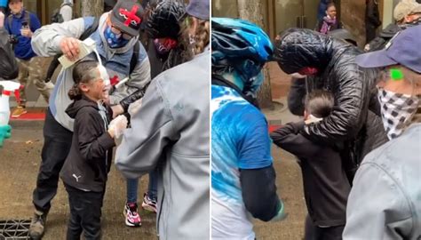 Us Protests 9yo Allegedly Pepper Sprayed By Police During Seattle
