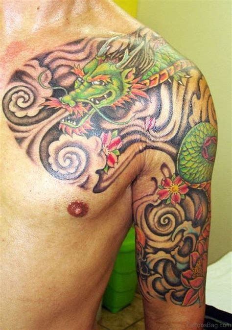 80 Trendy Dragon Shoulder Tattoos