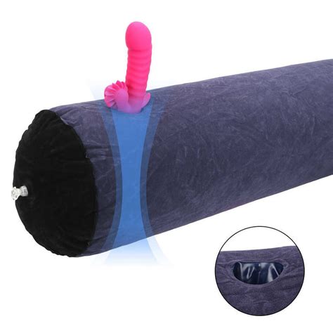 Bonbon Sex Toy Mount Pillow Velvish Blue Thrusting Dildo Holders Hands Free Ride Female