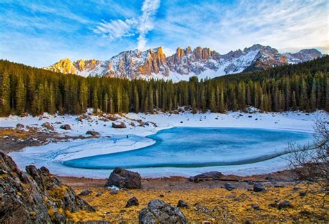 Lfeey 5x3ft Snow Mountains Backdrop For Photography Lake