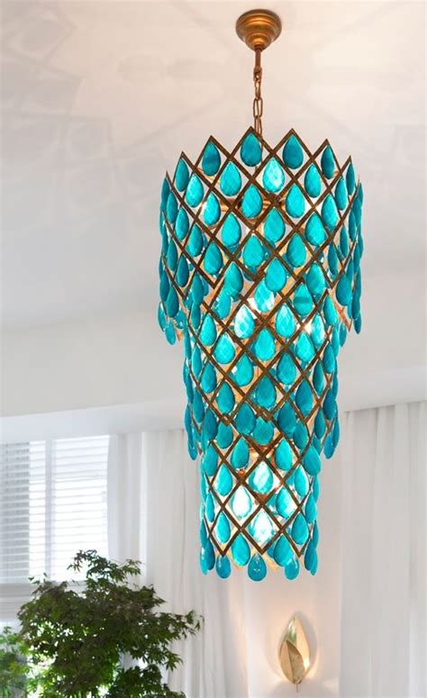 Inspirations Turquoise Blue Chandeliers Chandelier Ideas
