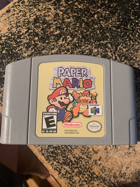 Paper Mario Nintendo 64 N64 Game Etsy