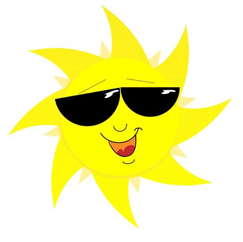 Free Clipart Sun Wearing Sunglasses Px Image