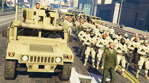 Gta 5 Play As A Cop Mod Military Takeover Martial Law Army Police