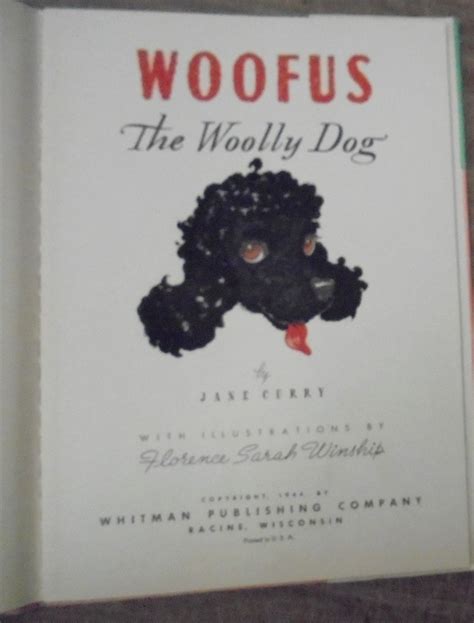 Woofus The Woolly Dog Jane Curry Florence Sarah Winship Illustrations