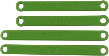RPM Heavy Duty Camber Links Green For Rustler Stampede 2WD