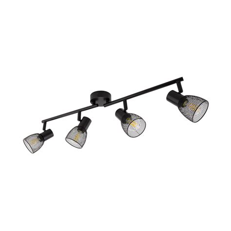 Open ceiling lighting on the other hand only works by suspending the lights below the ceiling structure. Black Adjustable Linear Grid Ceiling Light with 4x ...