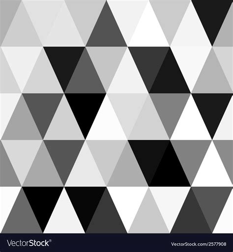 Black And White Abstract Geometry Pattern Vector Image