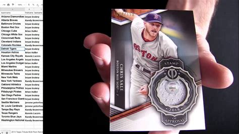 18 Tribute Mlb Pack 2 Youtube