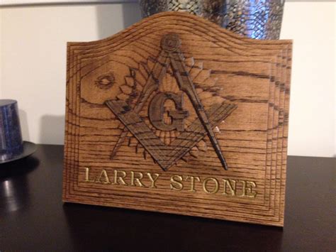 Red Oak Personalized Masonic Plaque Great T For The Organization Of