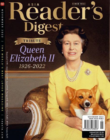 queen elizabeth ii reader s digest magazine november 2022 cover photo asia