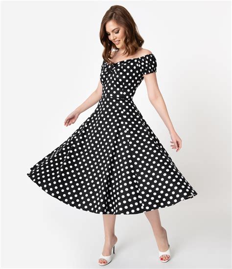 Vintage Polka Dot Dresses 50s Spotty And Ditsy Prints