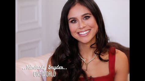 One World Kimberly Snyder And Deepak Chopra Youtube