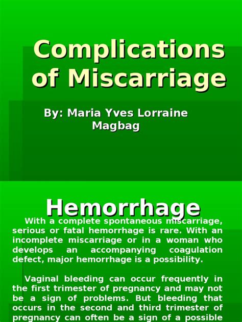 Complications Of Miscarriage Pdf Urinary Tract Infection Miscarriage