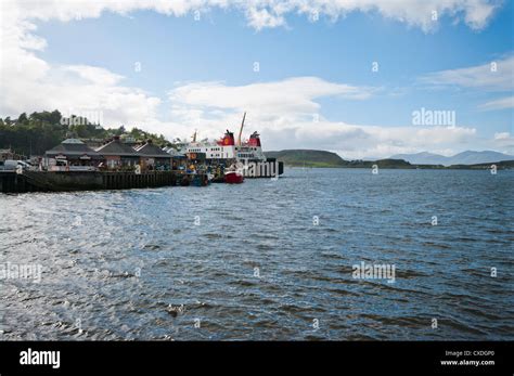 View Across Oban Bay And The South Pier Oban Argyll And Bute Scotland