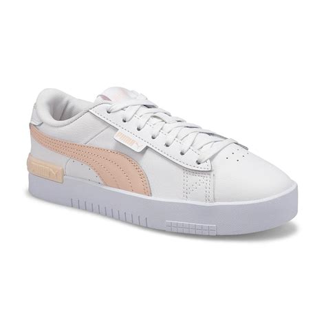 Puma Girls Jada Jr Sneaker White Pink SoftMoc Com