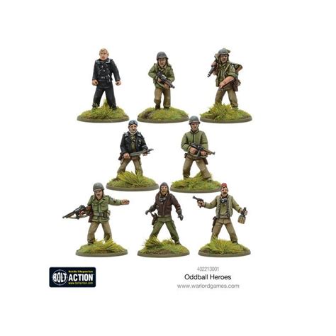 Us American Oddball Heroes Boxed Set 28mm Wwii Warlord Games