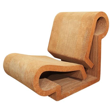 Hat trick chairs, pair, 1999. "Contour" Chair by Frank Gehry at 1stdibs