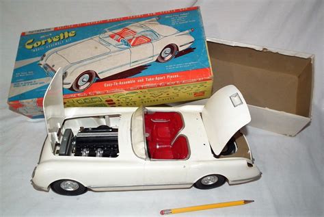 Rare Toy 1960s Vintage Large Ideal 1953 Gm Corvette Automobile Model Car Kit Antique Price