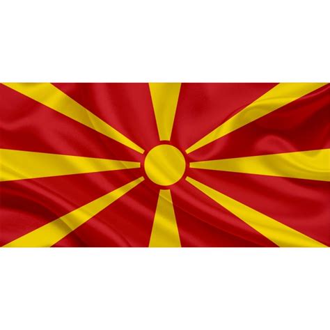 Macedonia flag, vector illustration on a white background. Macedonia flag - Griffin Shop