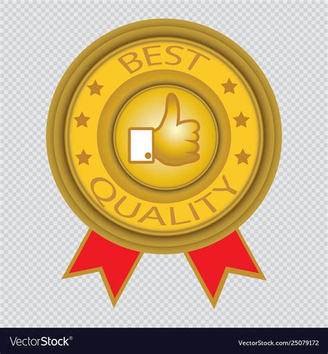 Best Quality Icon With Transparent Background Vector Image