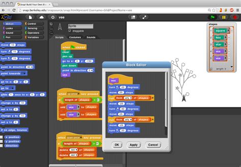 Visual Programming Languages Snapshots