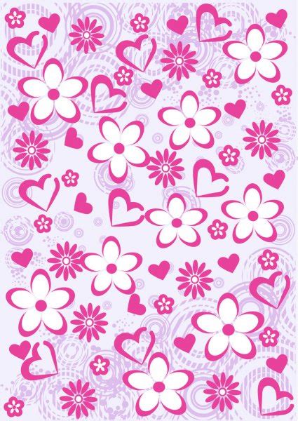 Pink Abstract Floral Pattern Background Stock Vector Image By ©ishmel