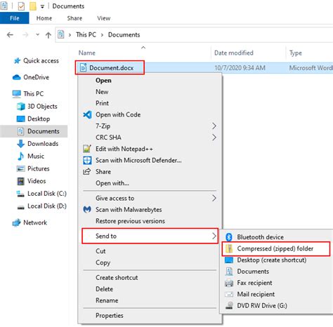 How To Compress Files Or Folders Into A Zip File In Windows 10