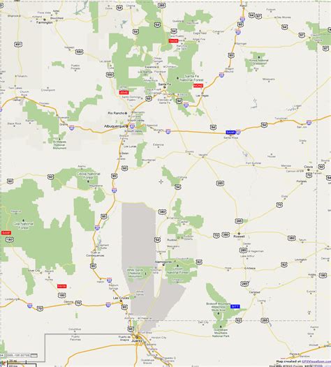 New Mexico Mile Marker Map Maps Model Online