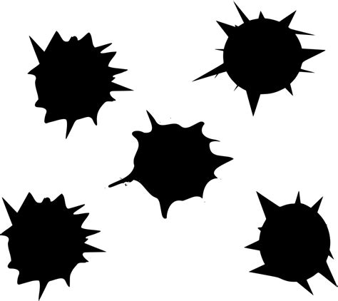 Download Png Clipart Bullet Holes Transparent Background Large Size