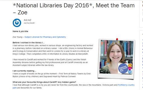 Whelf Libraries Celebrate National Libraries Day Whelf