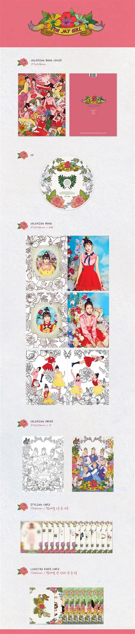 Re Release Oh My Girl 4th Mini Album Coloring Book Cd