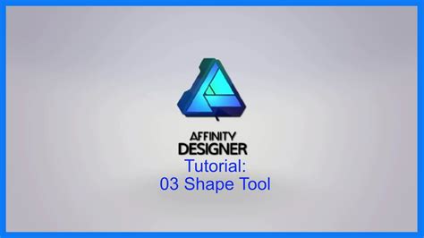 Affinity Designer Tutorial #03- Shape Tool | Tutorial, Pen tool, Design