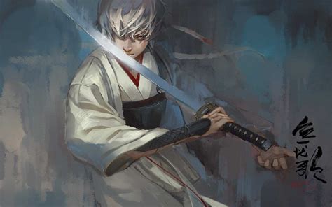 Gintama Samurai Sakata Gintoki Anime Boys 1920x1200 Wallpaper