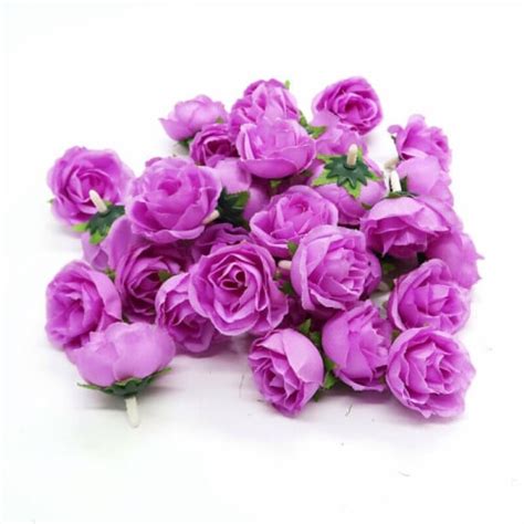 kitcheniva artificial silk bulk bouquet flowers purple 50pcs purple kroger