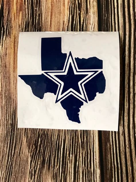 Dallas Cowboys Vinyl Decal Football Decal Dallas Cowboys Etsy
